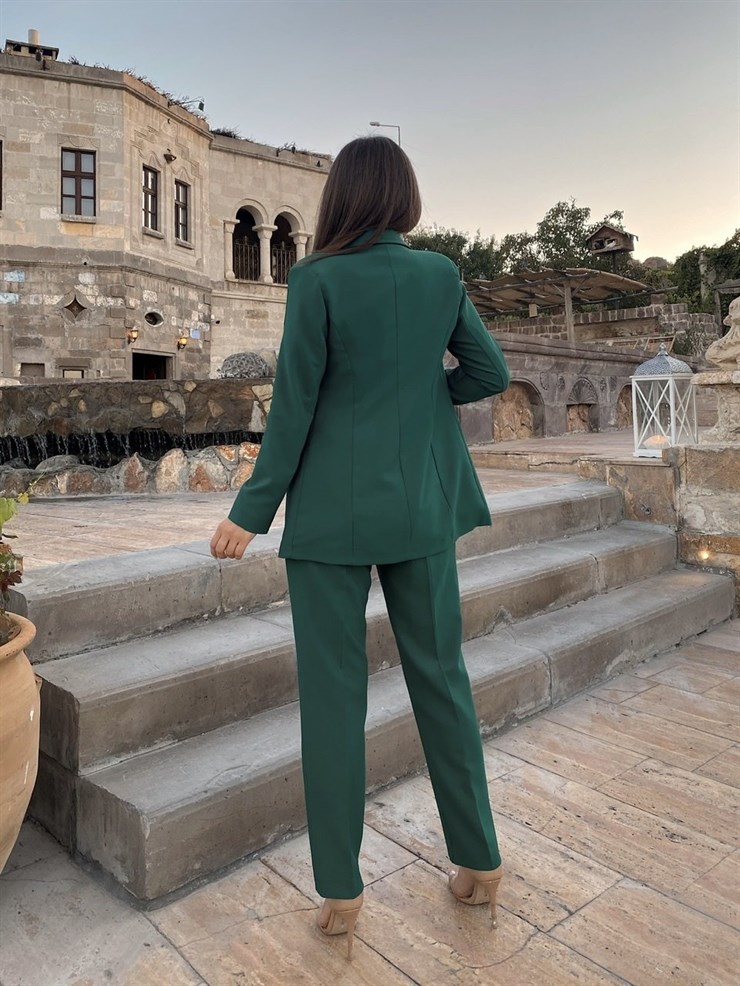 Klasik Pantolon Ceket İkili Wendy Kadın Yeşil Takım22K000044