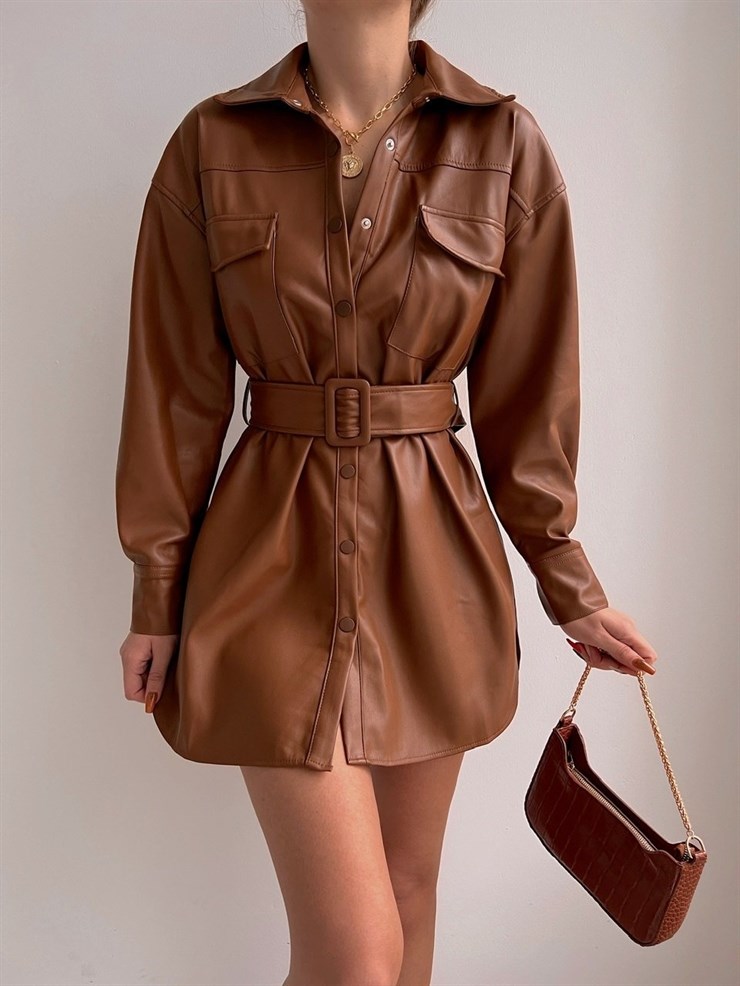 Aletta Leather dress 22K000443