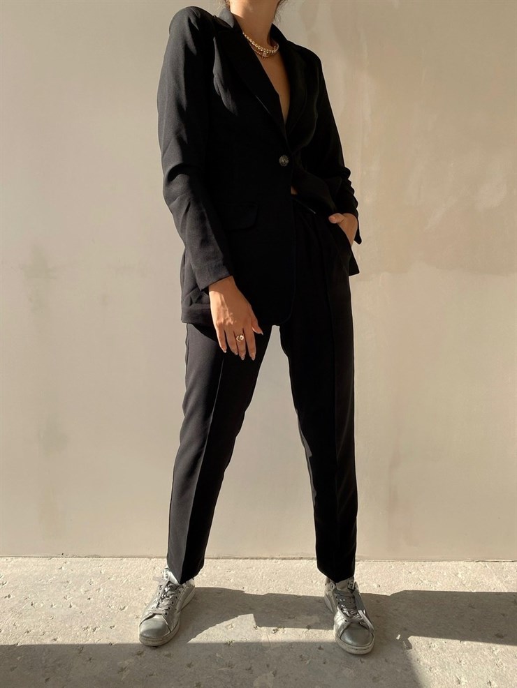 Klasik Pantolon Ceket İkili Wendy Kadın Siyah Takım22K000044