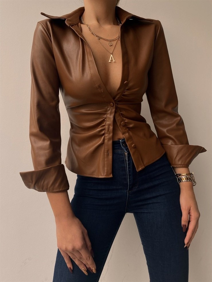 Melany Leather Shirt 22K000273